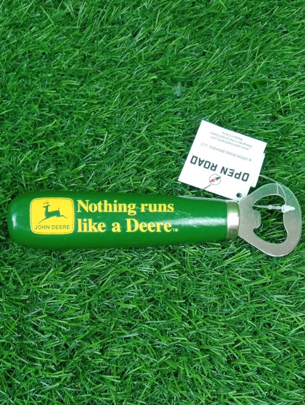 🏠🍒 John Deere Green and Yellow Bottle Opener